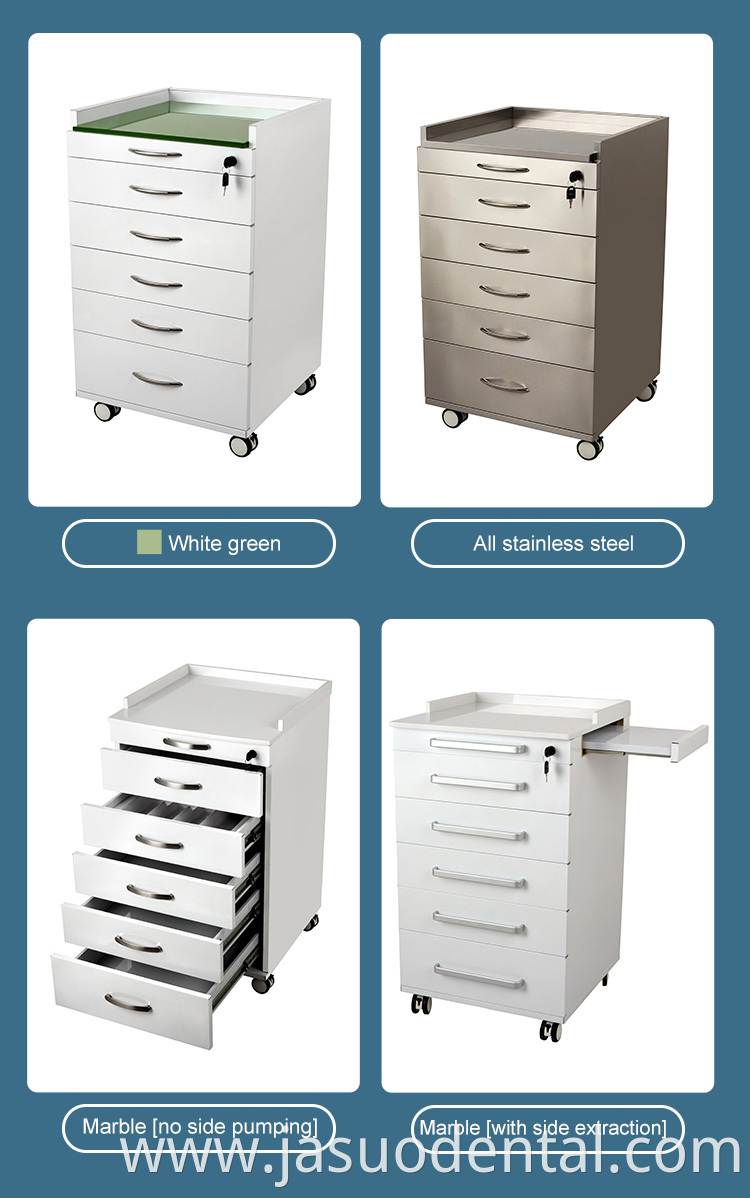 Mobile dental cabinets carts